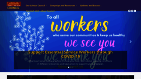 What Labourcouncil.ca website looked like in 2020 (3 years ago)