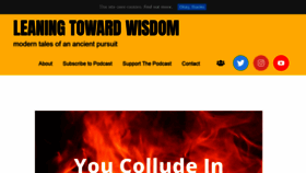 What Leaningtowardwisdom.com website looked like in 2020 (3 years ago)