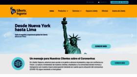 What Libertyseguros.com.pe website looked like in 2020 (3 years ago)