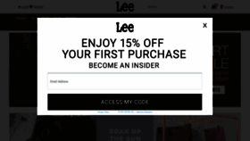 What Lee.com website looked like in 2020 (3 years ago)