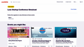 What Lisbonleanstartupconf.eventbrite.com website looked like in 2020 (3 years ago)