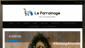 What Leparrainage.fr website looked like in 2020 (3 years ago)