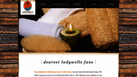 What Ladywellspa.com website looked like in 2020 (3 years ago)