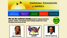 What Lymphomahelp.org website looked like in 2020 (3 years ago)