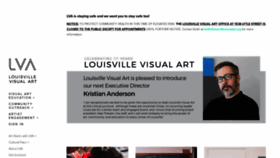 What Louisvillevisualart.org website looked like in 2020 (3 years ago)