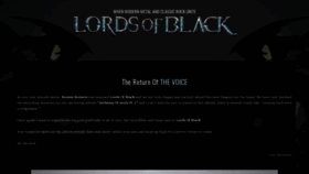 What Lordsofblack.com website looked like in 2020 (3 years ago)