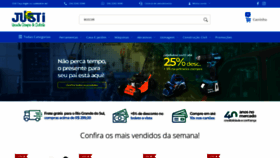 What Lojasjusti.com.br website looked like in 2020 (3 years ago)