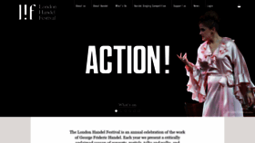 What London-handel-festival.com website looked like in 2020 (3 years ago)