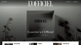 What Lofficielmexico.com website looked like in 2020 (3 years ago)