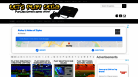 What Letsplaysega.com website looked like in 2020 (3 years ago)