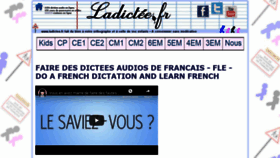 What Ladictee.fr website looked like in 2020 (3 years ago)