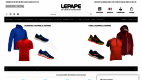 What Lepape.com website looked like in 2020 (3 years ago)