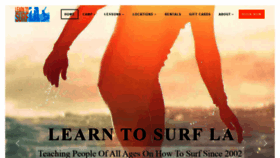 What Learntosurfla.com website looked like in 2020 (3 years ago)
