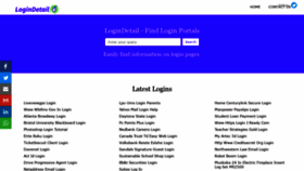 What Logindetail.com website looked like in 2020 (3 years ago)