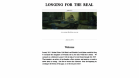 What Longingforthereal.com website looked like in 2020 (3 years ago)