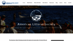 What Littoralsociety.org website looked like in 2020 (3 years ago)