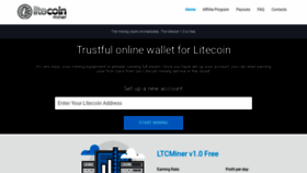 What Ltcminer.com website looked like in 2020 (3 years ago)