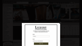 What Luxurylifestyle.com website looked like in 2020 (3 years ago)