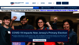 What Lwvnj.org website looked like in 2020 (3 years ago)