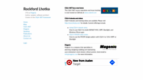 What Lhotka.net website looked like in 2020 (3 years ago)