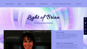 What Lightofbrian.com website looked like in 2020 (3 years ago)