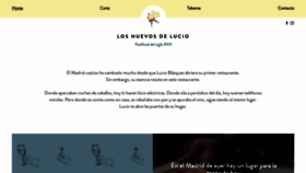What Loshuevosdelucio.com website looked like in 2020 (3 years ago)