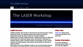 What Laser-workshop.org website looked like in 2020 (3 years ago)