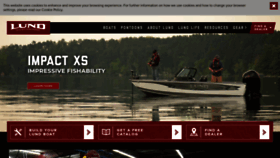 What Lundboats.com website looked like in 2020 (3 years ago)