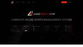 What Leagueathletics.com website looked like in 2020 (3 years ago)