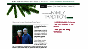 What Littlehillschristmastree.com website looked like in 2020 (3 years ago)