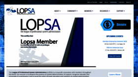 What Lopsa.org website looked like in 2020 (3 years ago)