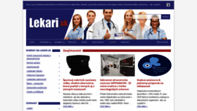 What Lekari.sk website looked like in 2020 (3 years ago)