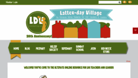 What Latter-dayvillage.com website looked like in 2020 (3 years ago)