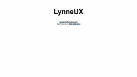 What Lynneux.com website looked like in 2020 (3 years ago)