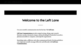 What Leftlanecomm.com website looked like in 2020 (3 years ago)