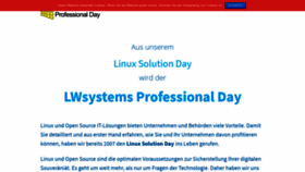 What Linux-solution-day.de website looked like in 2020 (3 years ago)