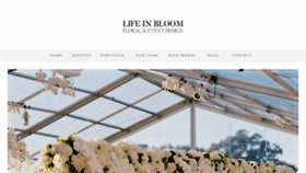 What Lifeinbloomchicago.com website looked like in 2020 (3 years ago)