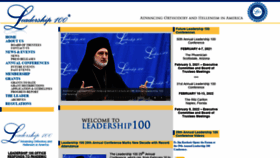 What Leadership100.org website looked like in 2020 (3 years ago)