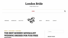 What London-bride.com website looked like in 2020 (3 years ago)