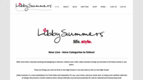 What Libbysummers.co.uk website looked like in 2020 (3 years ago)