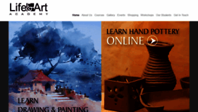 What Lifeandart.in website looked like in 2020 (3 years ago)