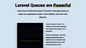 What Learn-laravel-queues.com website looked like in 2020 (3 years ago)