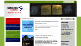 What Lichtenau.de website looked like in 2020 (3 years ago)