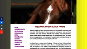 What Losgatosfarms.com website looked like in 2020 (3 years ago)