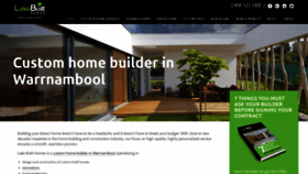 What Lakebuilthomes.com.au website looked like in 2020 (3 years ago)