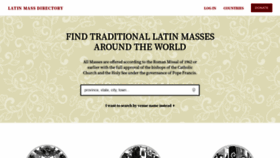What Latinmassdir.org website looked like in 2020 (3 years ago)