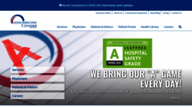 What Lecontemedicalcenter.com website looked like in 2020 (3 years ago)