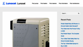 What Lunocet.com website looked like in 2020 (3 years ago)