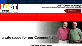 What Lgbtcenterofraleigh.com website looked like in 2020 (3 years ago)