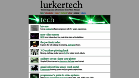 What Lurkertech.com website looked like in 2020 (3 years ago)